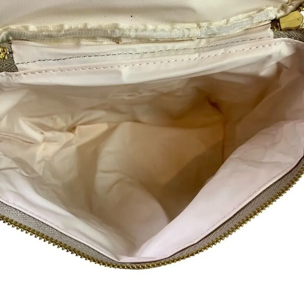 Kate Spade New York Out to Lunch Beige Black Polka Dot Tote Bag Handbag Cooler